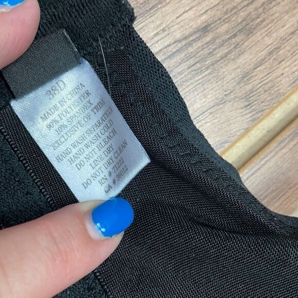 Rampage Intimates. Black padded T-shirt bra Plunge. 38D - Picture 6 of 10